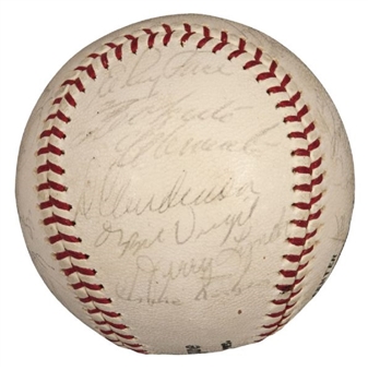1965 Pittsburgh Pirates Team Signed Baseball With 25 Signatures Including Roberto Clemente